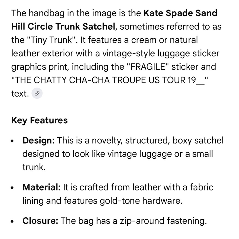 Kate Spade Sandy Hill Circle Travel the World Luggage Trunk Bag Satchel - Picture 7 of 7